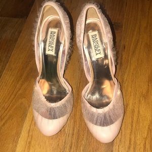 Badgley Mischka Blush Dusk Tulle Pumps 7
